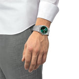 Tissot PRX Green Dial Silver Steel Strap Watch For Men - T137.410.11.091.00 Authentic Buy Shop Now
