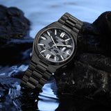 Citizen Tsuyosa Automatic Camouflage Black Dial Black Steel Strap Watch For Men - NJ0155-87E Authentic Buy Shop Now