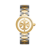 Tory Burch Reva Gold Dial Two Tone Steel Strap Watch for Women - TBW4027 Authentic Buy Shop Now