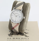 Burberry The City White Dial Brown Leather Strap Watch for Women - BU9113 Authentic Buy Shop Now