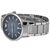 Emporio Armani Renato Blue Dial Silver Steel Strap Watch For Men - AR2472 Authentic Buy Shop Now