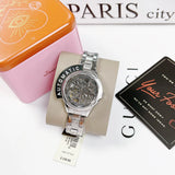Fossil Rye Automatic Skeleton Silver Dial Silver Steel Strap Watch for Women - BQ3753 Authentic Buy Shop Now