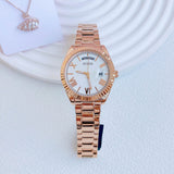 Guess Luna White Dial Rose Gold Steel Strap Watch for Women - GW0308L3 Authentic Buy Shop Now