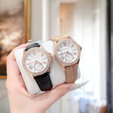 Michael Kors Mini Everest Crystals White Dial Brown Leather Strap Watch for Women - MK4719 Authentic Buy Shop Now