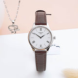 Tissot Tradition 5.5 Lady Silver Dial Brown Leather Strap Watch for Women - T063.009.16.018.00 Authentic Buy Shop Now