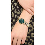 Marc Jacobs Baker Green Dial Gold Steel Strap Watch for Women - MBM3249 Authentic Buy Shop Now