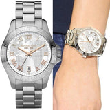Michael Kors Layton Silver Dial Silver Steel Strap Watch for Women - MK5958 Authentic Buy Shop Now