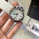 Marc Jacobs Amy White Dial White Leather Strap Watch for Women - MBM1136 Authentic Buy Shop Now