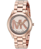 Michael Kors Slim Runway Rose Gold Dial Rose Gold Steel Strap Watch for Women - MK3549 Authentic Buy Shop Now