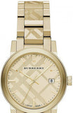 Burberry The City Gold Dial Gold Steel Strap Watch for Women - BU9145 Authentic Buy Shop Now