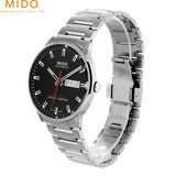 Mido Commander II Automatic Black Dial Silver Steel Strap Watch For Men - M021.431.11.051.00 Authentic Buy Shop Now