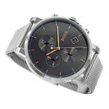 Hugo Boss Integrity Grey Dial Silver Mesh Bracelet Watch for Men - 1513807 Authentic Buy Shop Now