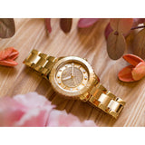 Michael Kors Runway Three-Hand Gold Dial Gold Steel Strap Watch For Women - MK6911 Authentic Buy Shop Now