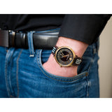 Versace V-Circle Quartz Black Dial Brown Leather Strap Watch for Men - VEBQ01619 Authentic Buy Shop Now