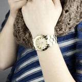 Marc Jacobs Blade Gold Dial Gold Steel Strap Watch for Women - MBM3141 Authentic Buy Shop Now