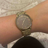 Marc Jacobs Baker Grey Dial Gold Steel Strap Watch for Women - MBM3281 Authentic Buy Shop Now