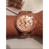 Michael Kors Runway Gold Dial Gold Steel Strap Watch for Women - MK5827 Authentic Buy Shop Now