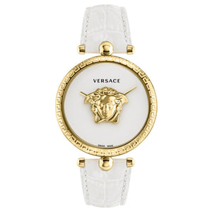 Versace Palazzo Empire White Dial White Leather Strap Watch for Women - VCO040017 Authentic Buy Shop Now