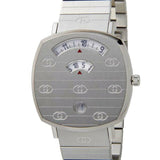 Gucci Grip Quartz Silver Dial Silver Steel Strap Watch For Women - YA157401 Authentic Buy Shop Now