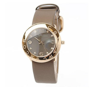 Marc Jacobs Amy Grey Dial Grey Leather Strap Watch for Women - MBM1153 Authentic Buy Shop Now