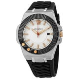 Versace Chain Reaction Quartz White Dial Black Rubber Strap Watch for Men - VEDY00219 Authentic Buy Shop Now