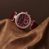 Swarovski Era Journey Red Dial Red Leather Strap Watch for Women - 5416701 Authentic Buy Shop Now