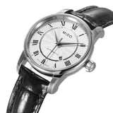 Mido Baroncelli III Automatic Silver Dial Black Leather Strap Watch For Women - M7600.4.21.4 Authentic Buy Shop Now