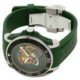 Gucci Dive Tiger Green Dial Green Rubber Strap Watch For Men - YA136316 Authentic Buy Shop Now
