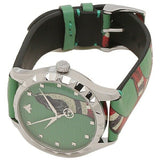 Gucci G Timeless Le Marche Des Merveilles Green Dial Green Leather Strap Watch for Women - YA1264081 Authentic Buy Shop Now