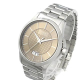 Gucci G Timeless Automatic Brown Dial Silver Steel Strap Watch For Women - YA126431A Authentic Buy Shop Now