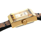 Gucci G Frame White Dial Brown Leather Strap Watch For Women - YA128523 Authentic Buy Shop Now
