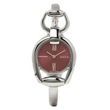 Gucci Horsebit Quartz Red Dial Silver Steel Strap Watch For Women - YA139502 Authentic Buy Shop Now