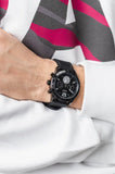 Guess Fleet Chronograph Black Dial Black Rubber Strap Watch for Men - W0971G1 Authentic Buy Shop Now