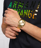 Guess Connoisseur Gold Dial Gold Steel Strap Watch for Men - GW0265G2 Authentic Buy Shop Now