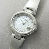 Gucci Guccissima Quartz Silver Dial Silver Steel Strap Watch For Women - YA134511 Authentic Buy Shop Now