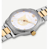 Gucci G Timeless Silver Dial Two Tone Steel Strap Watch For Women - YA1264074 Authentic Buy Shop Now