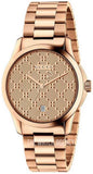 Gucci G Timeless Quartz Gold Dial Gold Steel Strap Watch For Women - YA126482 Authentic Buy Shop Now