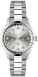 Gucci G Timeless Quartz Silver Dial Silver Steel Strap Watch for Men - YA1265031 Authentic Buy Shop Now