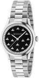 Gucci G Timeless Quartz Black Dial Silver Steel Strap Watch for Women - YA1265034 Authentic Buy Shop Now