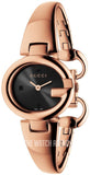 Gucci Guccissima Collection Quartz Black Dial Rose Gold Steel Strap Watch For Women - YA134509 Authentic Buy Shop Now