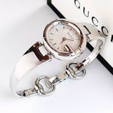 Gucci Guccissima Quartz Silver Dial Silver Steel Strap Watch For Women - YA134511 Authentic Buy Shop Now