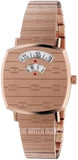 Gucci Grip Quartz Rose Gold Dial Rose Gold Steel Strap Watch For Women - YA157505 Authentic Buy Shop Now