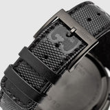 Gucci G Timeless Chronograph Black Dial Black Leather Strap Watch For Men - YA126244 Authentic Buy Shop Now