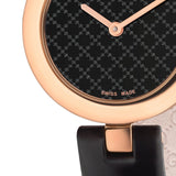 Gucci Diamantissima Quartz Black Dial Black Leather Strap Watch for Women - YA141501 Authentic Buy Shop Now