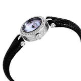 Gucci Diamantissima Diamonds Mother of Pearl Dial Black Leather Strap Watch For Women - YA141511 Authentic Buy Shop Now