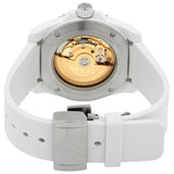 Gucci Dive Automatic Transparent Dial White Rubber Strap Watch For Men - YA136343 Authentic Buy Shop Now