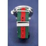 Gucci Dive White Dial Red & Green Nylon Strap Watch For Men - YA136207 Authentic Buy Shop Now