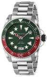 Gucci Dive Quartz Green Dial Silver Steel Strap Watch For Men - YA136222 Authentic Buy Shop Now