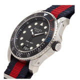 Gucci Dive Black Dial Red & Blue Nylon Strap Watch For Men - YA136210 Authentic Buy Shop Now