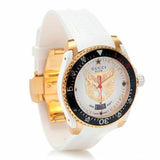Gucci Dive Quartz White Dial White Rubber Strap Unisex Watch - YA136322 Authentic Buy Shop Now
